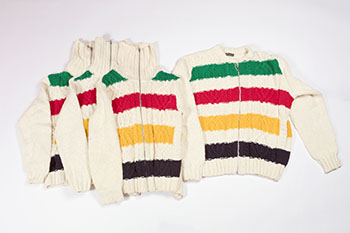 Four HBC Multistripe Cable Knit Cardigans by Hudson's Bay Company 
