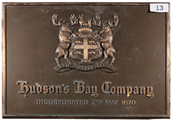 HBC Coat of Arms Sign (from Queen St. Store) - #13 by Hudson's Bay Company 