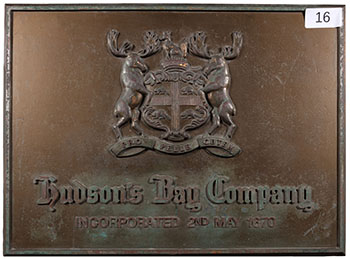HBC Coat of Arms Sign (from Queen St. Store) - #16 by Hudson's Bay Company 