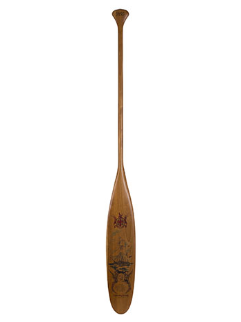 Handpainted Canoe Paddle featuring the S.S. Beaver (#1752) by Hudson's Bay Company 