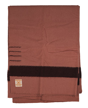 HBC Point Blanket, 4 point, Unseparated pair, Caramel (Brown) (#0973) by Hudson's Bay Company 