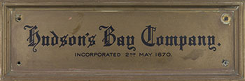Hudson's Bay Company sign from the Banff store by Hudson's Bay Company 