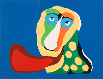 Abstract Head 2 by Karel Appel