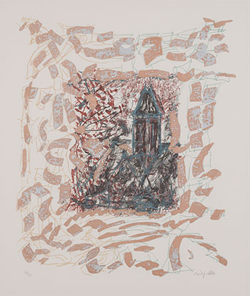 Vétheuil entre chien et loup by Jean Paul Riopelle