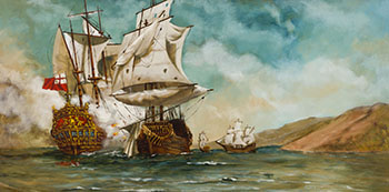 Untitled (Naval Battle) by Kuba Bryzgalski