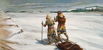 Untitled (Travelling by Snowshoe) by Kuba Bryzgalski