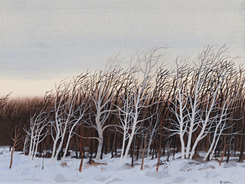 Poplars in Winter by Bruno Joseph Bobak
