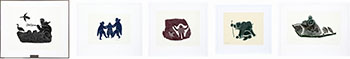 Five works by Various Inuit Artists
