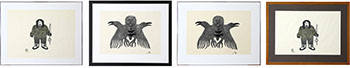 Four works by Various Inuit Artists