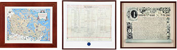 Three Items: Charter Reproduction, Stanley Turner Map and Deed of Surrender by  Various Artists