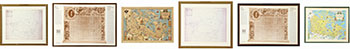 Six Items: Two HBC Charter Posters, Two Stanley Turner Maps, Two Hudson's Bay Maps by  Various Artists