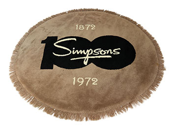 Rug with Simpson's Centennial Pattern (#1747) by Hudson's Bay Company 