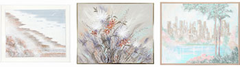 Three Paintings by  Unknown Artist