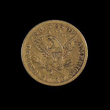 1886 Liberty $5 Gold Coin by  USA