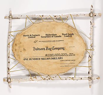 HBC Oil and Gas Beaver Pelt Cheque of $100,000,000 Replica (52-2) by Hudson's Bay Company 