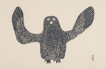 Large Owl (00346) by Pudlat Pootoogook