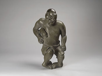 Man Carrying Seal (0740) by David Ruben Piqtoukun