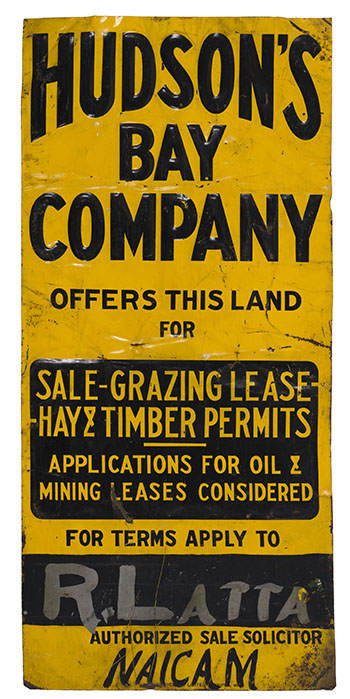 Hudson's Bay Company Land for Offer Sign  (1424) by Hudson's Bay Company 