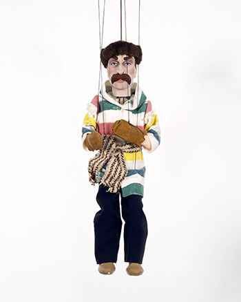 HBC Ceramic Marionette, Man in Capote (#01961) by Hudson's Bay Company 