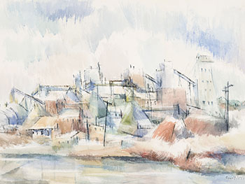 Potash Plant at Patience Lake, Saskatchewan (00206) by Grace Hogg