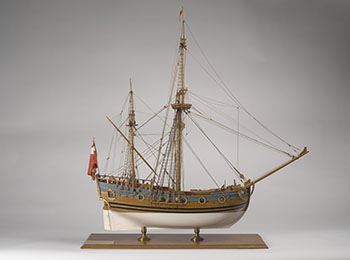 Model of the Nonsuch, with display case (00737) by Hudson's Bay Company 