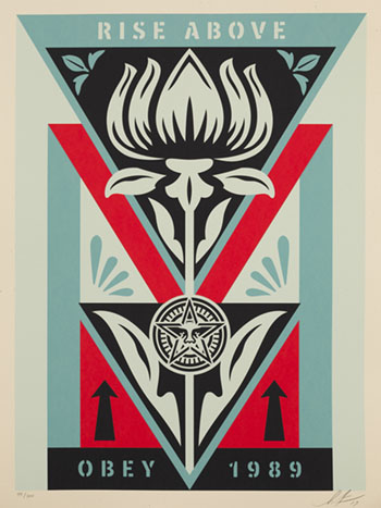 OBEY Deco Flower (Blue) par Shepard Fairey