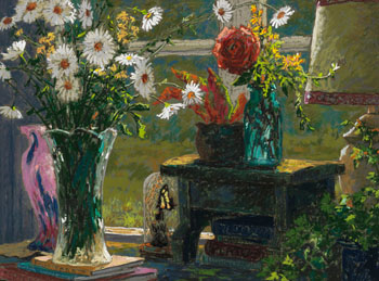 Summer Flowers and Plato by Horace Champagne