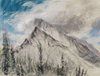 Mount Rundle, Banff par Joseph Francis (Joe) Plaskett