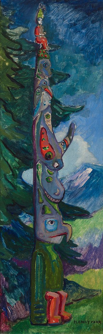 Sitka Totem Pole by Emily Carr