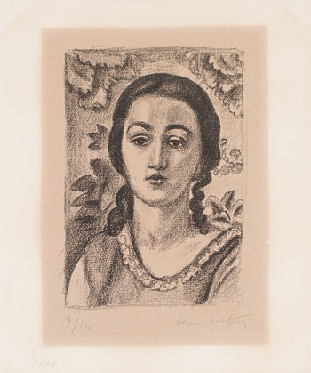 Jeune fille aux boucles brun par Henri Matisse
