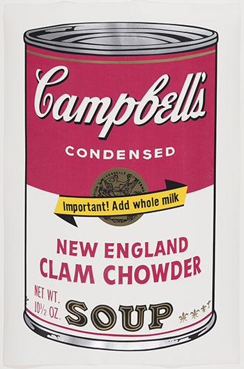 Campbell's Soup II, New England Clam Chowder (F.&S. II.57) par Andy Warhol