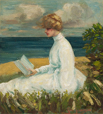 Lady on the Beach by Thomas John (Tom) Thomson