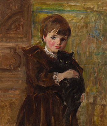 Cathie and her Cat by Laura Adelaine Muntz Lyall