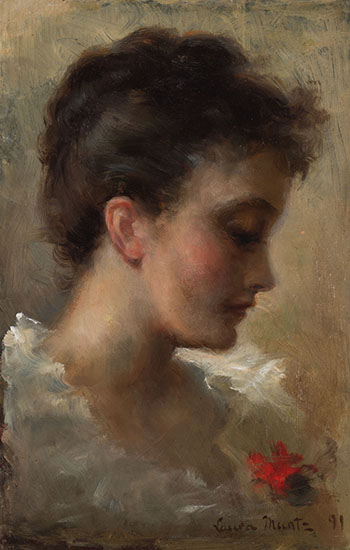 Portrait of a Young Girl by Laura Adelaine Muntz Lyall