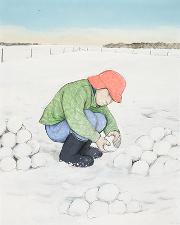 Young Canadian Soldier by William Kurelek