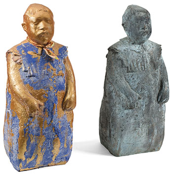 Two Sculptures par Unknown Artist