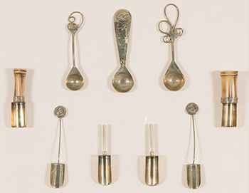 Nine Pieces of Antique Silverware by  Unknown Artist