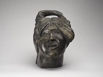 Bust of Woman with Windswept Hair by Kaka Ashoona