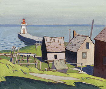 Lighthouse at Bronte by Alfred Joseph (A.J.) Casson
