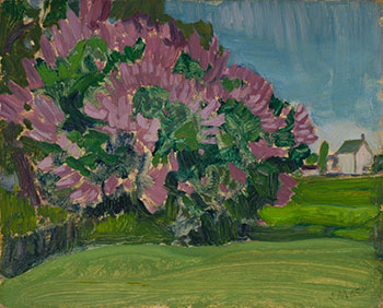The Lilac Bush at the Artist's Home - Thornhill House by James Edward Hervey (J.E.H.) MacDonald