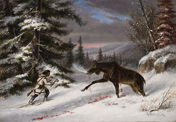 End of the Hunt by Cornelius David Krieghoff