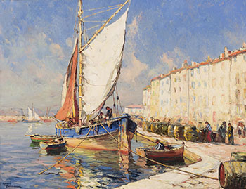 Port de St. Tropez par André Beronneau