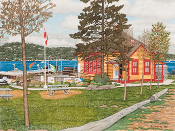 The Museum at Crofton, BC par Edward John (E.J.) Hughes