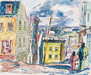 Street in Quebec by Henri Leopold Masson