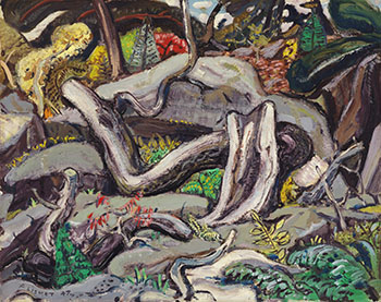 Old Log Pine, Georgian Bay by Arthur Lismer