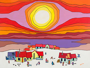 Golden Yukon par Ted Harrison