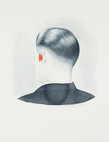 Untitled (Man with Ear Plugs) by Derek Root