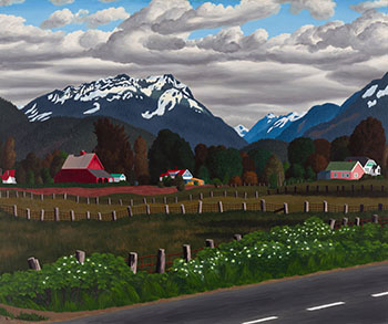 Outskirts of Chilliwack par Edward John (E.J.) Hughes