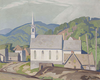 The Village Church at Barry's Bay par Alfred Joseph (A.J.) Casson