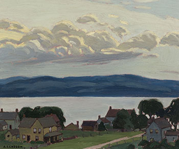 Rosseau Village by Alfred Joseph (A.J.) Casson